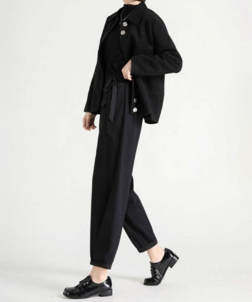 Wrap Layered Tapered Pants