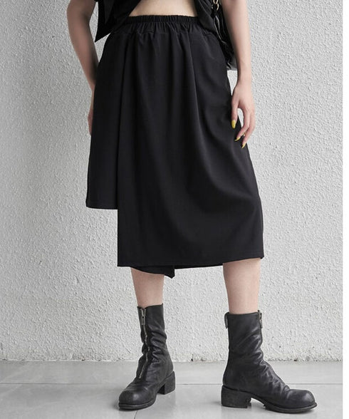 Asymmetric Half Pants