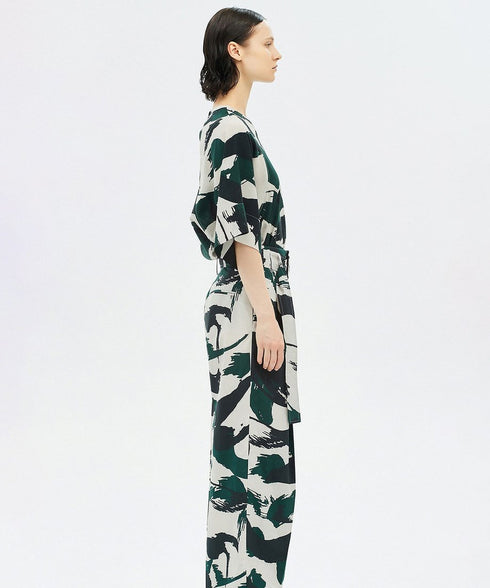 Design Printed Wide Leg Pants