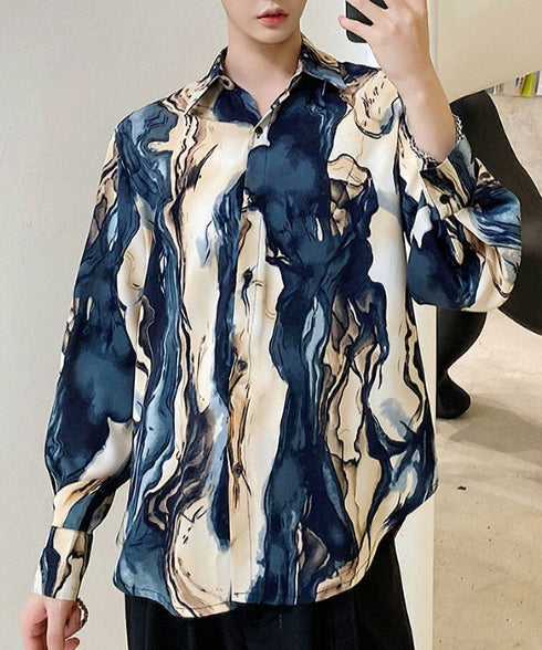 Geological Print Shirt
