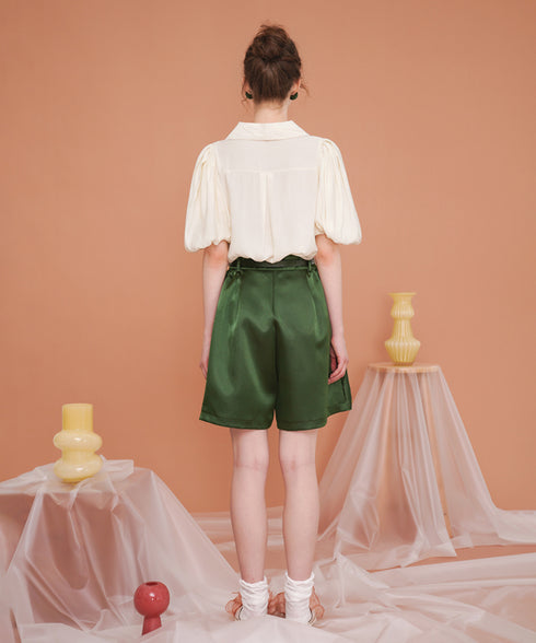 Rabbit Balloon Sleeve Blouse