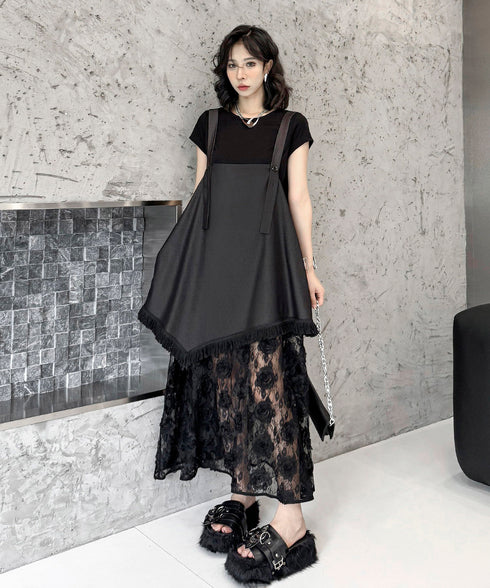 Splicing Lace Dress