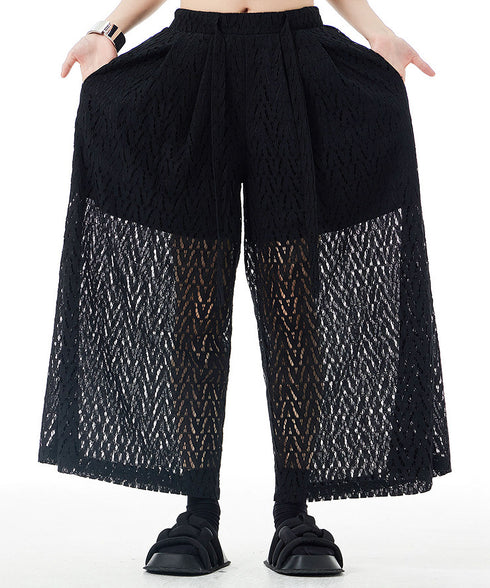 Mesh Wide Pants