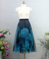 Tulle Layered Flare Skirt