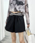 Cross Line Waist Shorts