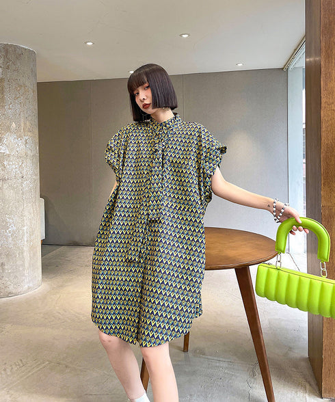 Power Shoulder Tie Dress