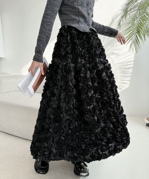 Three-dimensional Flower Skirt