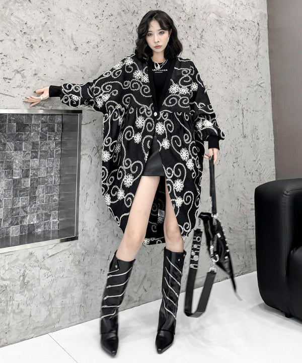 Flower Embroidery Cardigan