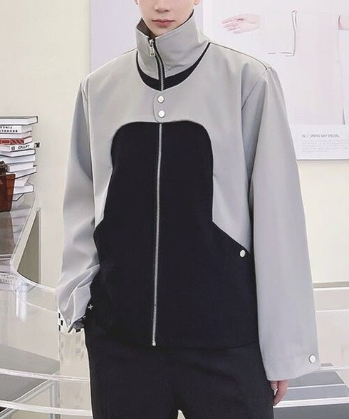 Bicolor Zip Jacket