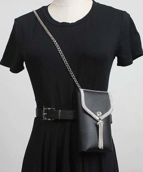 Chain Fringe Waist Bag