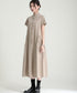 Asymmetric Button Minimal Dress