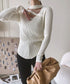Asymmetric Rib Knit Top