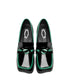 Gloss Chain Accent Loafers