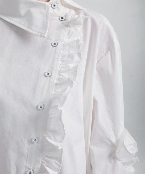 Frill Placket Blouse