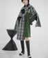 Waist Drawstring Cape Coat