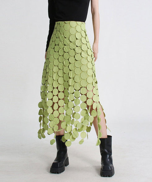 Dot Tassel Skirt