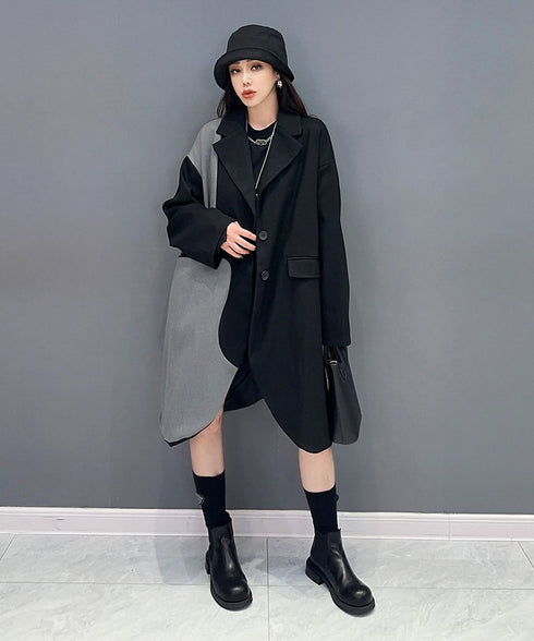 Bicolor Long Jacket