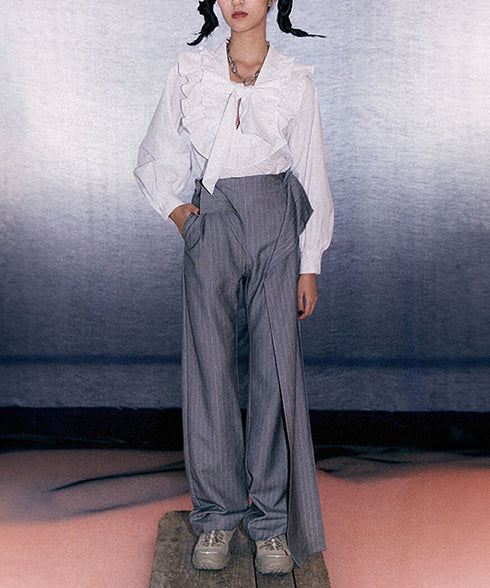 Glitter Stripe Straight Pants