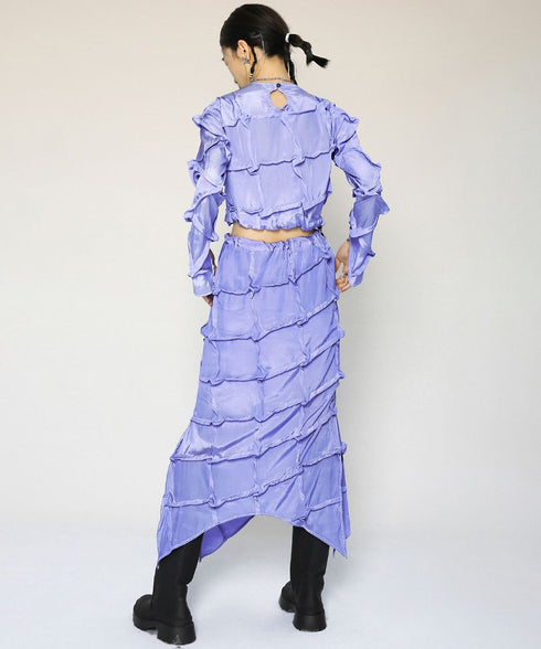 Round-neck Mulberry Top