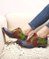 Color Patchwork Oxford Shoes