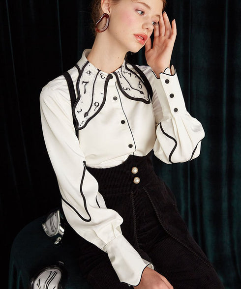 Watch Collar Blouse