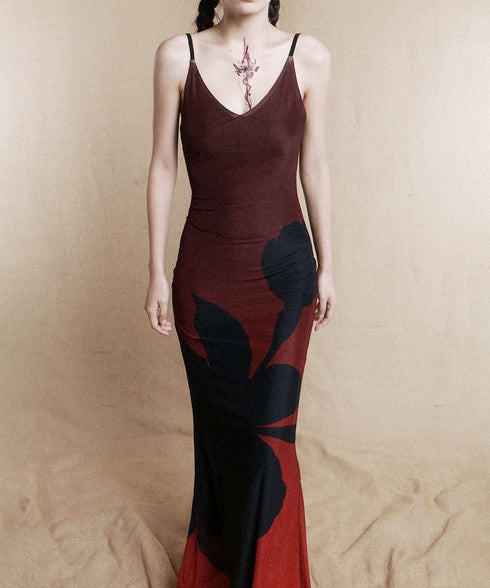 Flower Gradient Dress