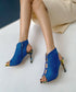 Square Stone High Heels