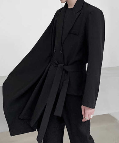 Asymmetric Belt Jacket