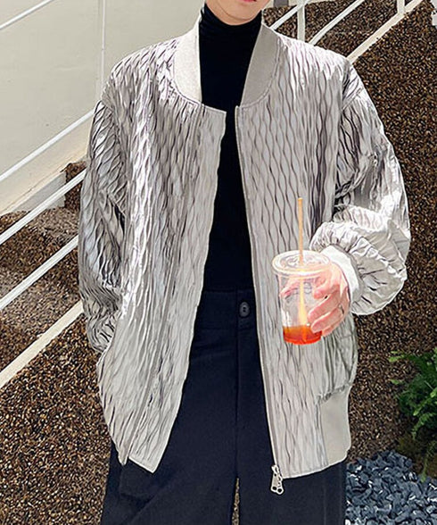 Wave Jacquard Blouson