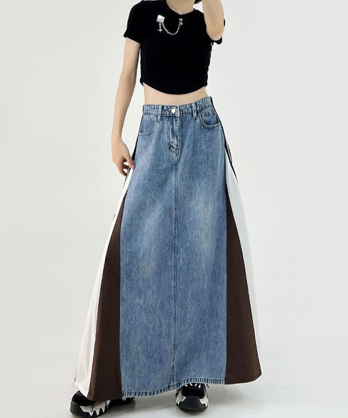 Sideline Denim Skirt