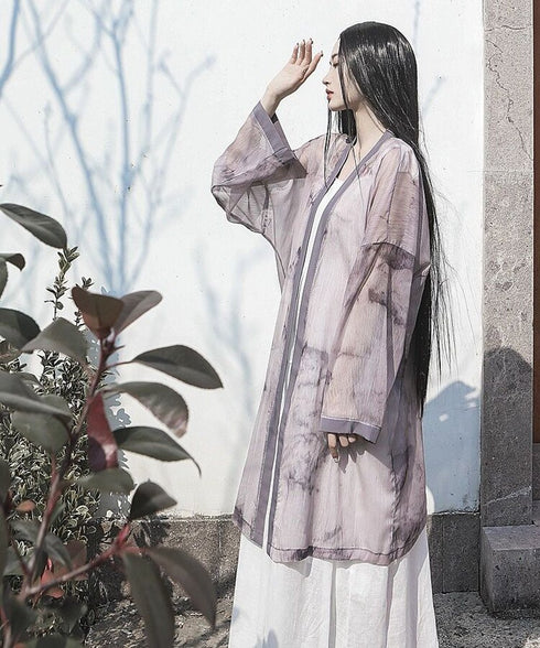 Ink Sheer Loose Cardigan