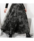 Shadow Botanical Mesh Skirt