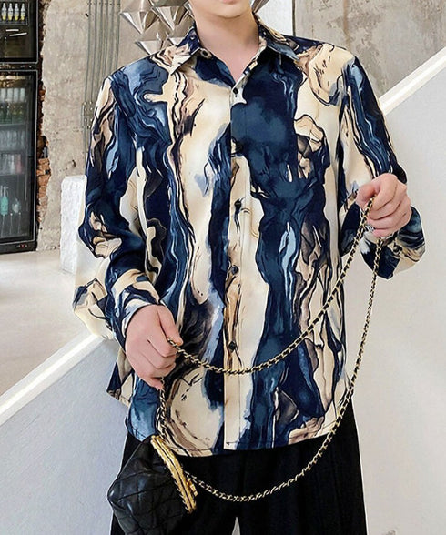 Geological Print Shirt