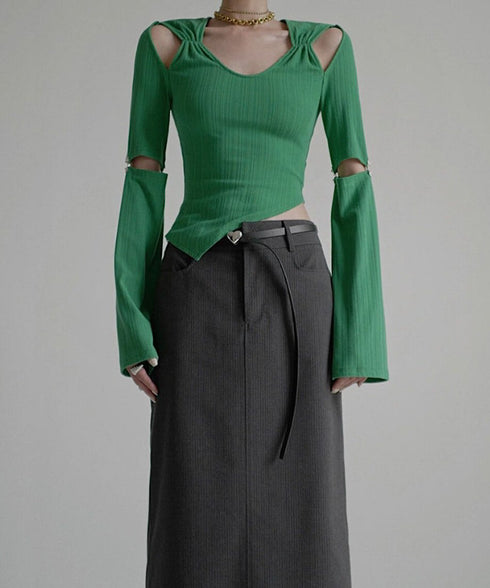 Cut-out Asymmetry Top