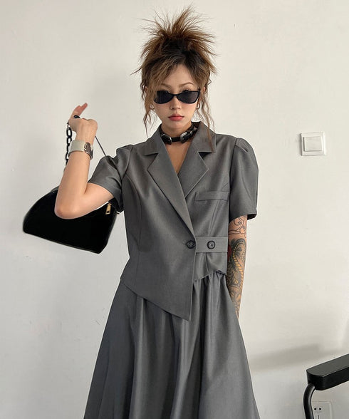 Faux Two-piece Dress