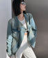 Stand Out Collar Denim Jacket
