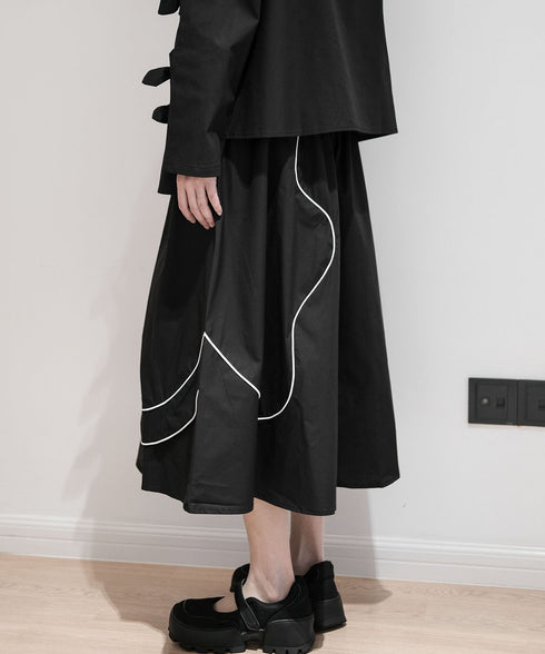 Double Line Flower Skirt