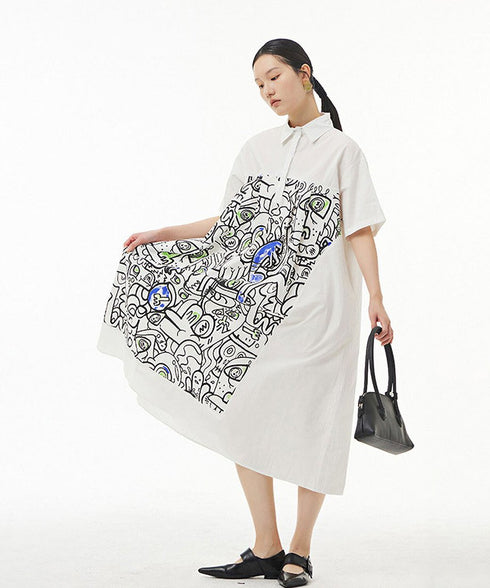 Graphic Art Printed Dress