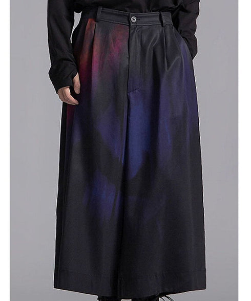 Gradient Print Wide Pants