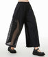 Side Mesh Wide Pants