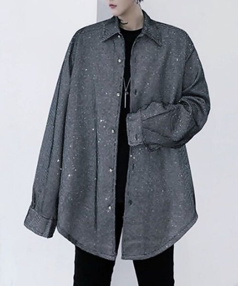 Shiny Jacquard Shirt