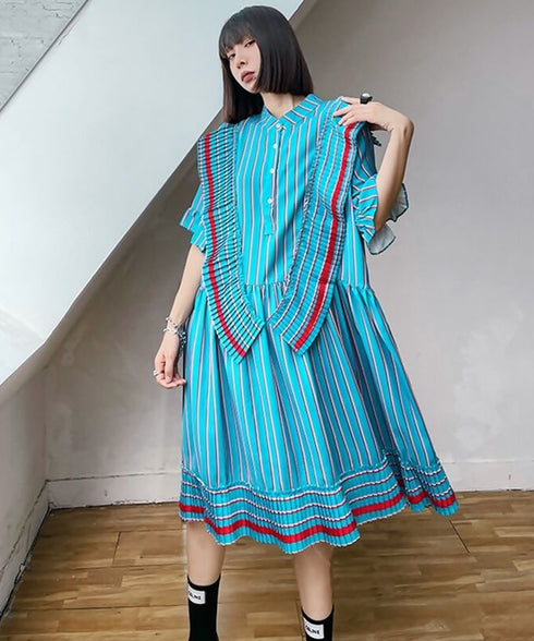 Frilly Pleated Dress