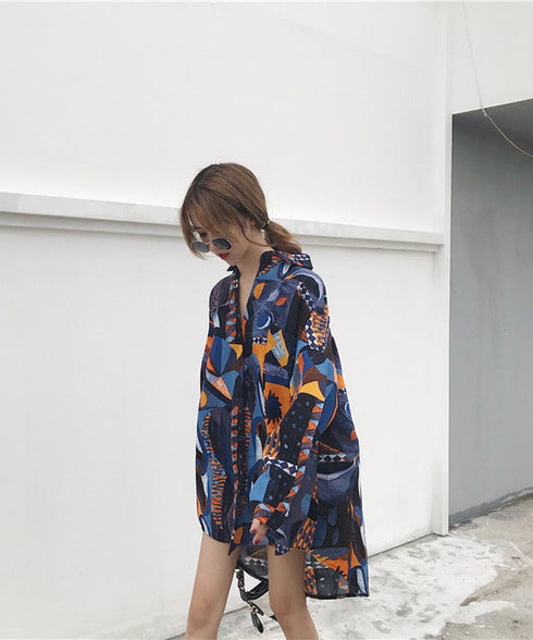 Geometry Loose Blouse