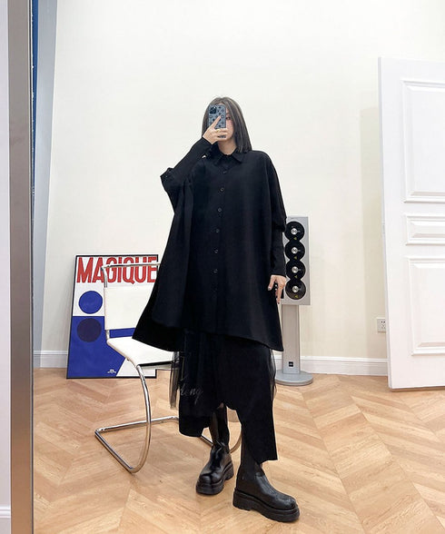 Oversized Cape Shirt