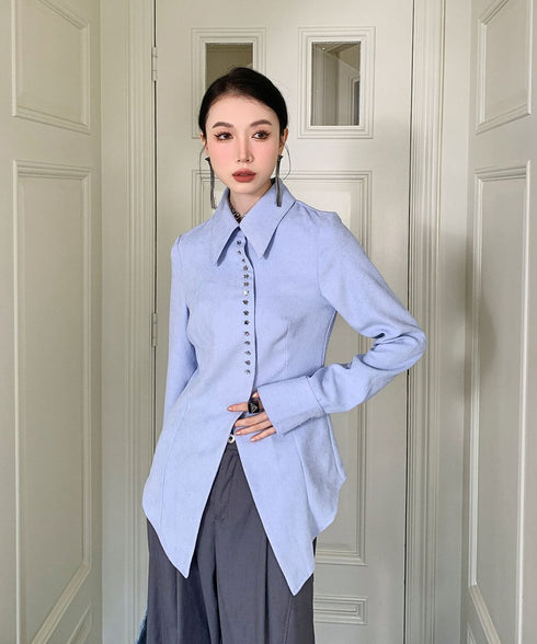 Star Button Blouse