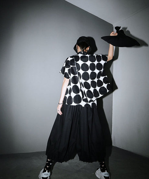 Polka Dot Short Sleeve Shirt