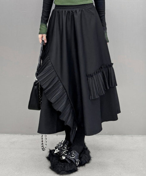 Pleat Ruffle Skirt
