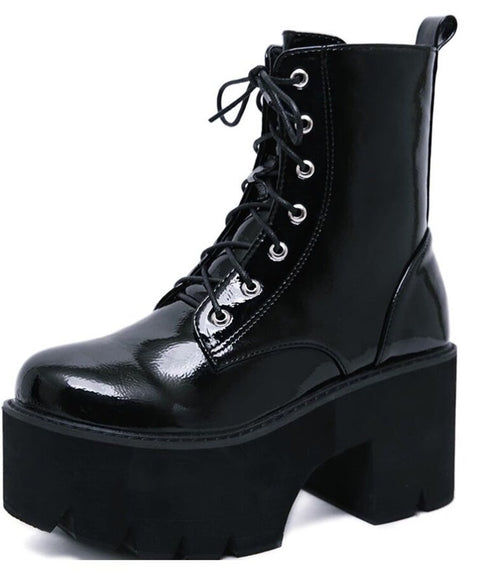 Lace Up Platform Boots