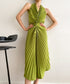 Halter Pleat Dress