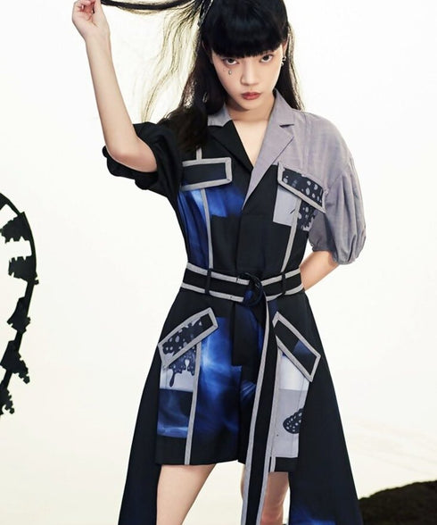 Puff Sleeve Short Overalls